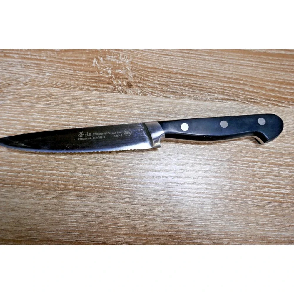 Cangshan V2 Series 1022520 German Steel Forged 5-Piece Starter Knife Block Set